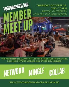 Venture Portland Member Meet Up Brooklyn Poster
